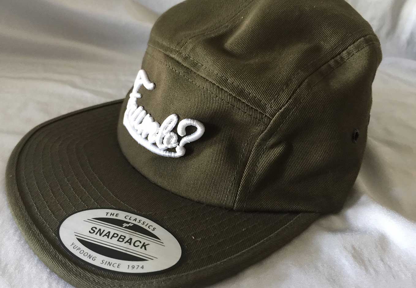 Custom 3D Puff Embroidered 5 Panel Hats for FRUMB?