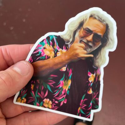 Die Cut Vinyl Stickers - Jerry Garcia Shaka