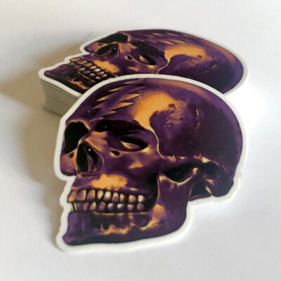 Die Cut Vinyl Stickers - Skull Stealie